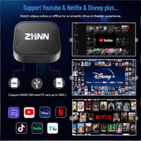 ZHNN B1 CarPlay AI Box for Cars with Wired Carplay/Android Auto