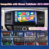 Android Car Radio for Nissan Pathfinder 2012-2020, Wireless CarPlay & Android Auto Stereo Receiver, Built-in GPS Navigation, Bluetooth, WiFi, FM Radio Multimedia Head Unit