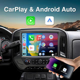 ZHNN Car Radio Stereo Compatible with Chevy Silverado GMC Sierra 2014-2018, support Carplay/Android Auto