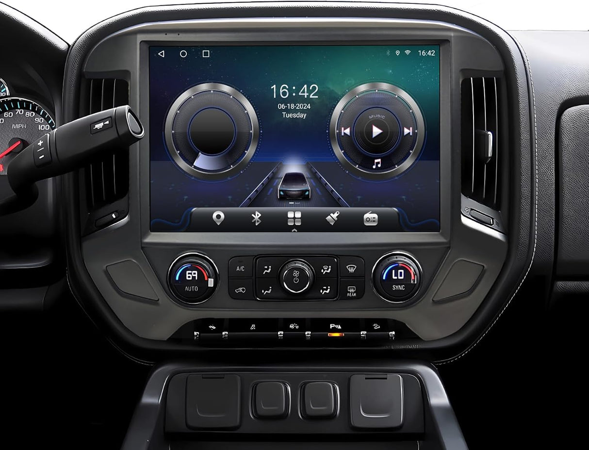 ZHNN Car Radio Stereo Compatible with Chevy Silverado GMC Sierra 2014-2018, support Carplay/Android Auto
