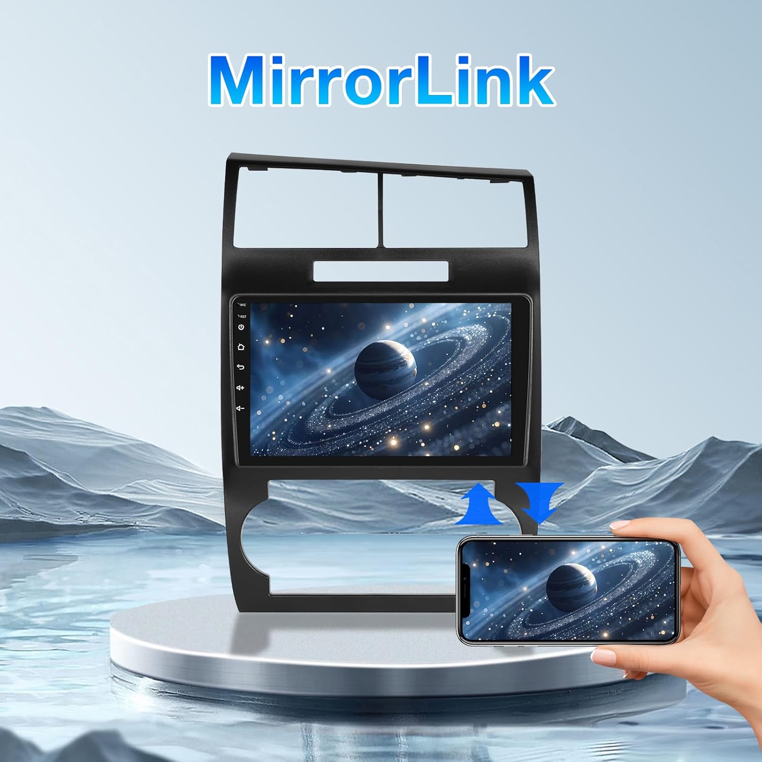ZHNN Android 13 Car Radio Stereo Compatible with Dodge Charger/Magnum 2005 2006 2007, 9 inch 2+64GB Car Stereo with CarPlay Android Auto Mirrorlink GPS Navigation Backup Camera
