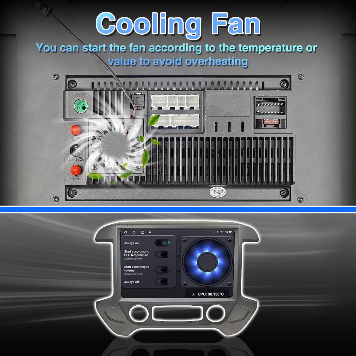 ZHNN Car Radio Stereo Compatible with Chevy Silverado GMC Sierra 2014-2018, support Carplay/Android Auto