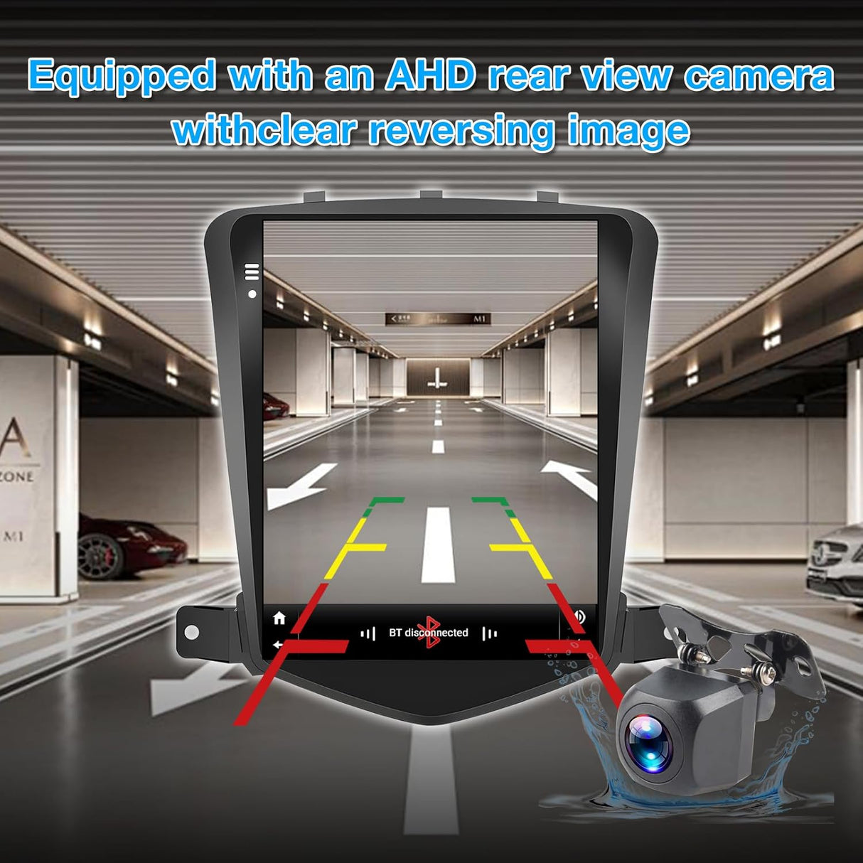 Compatible with Chevy Cruze Radio 2009-2014, 9.7 Inch Android 13 with CarPlay/Android Auto, 2+64G Car Stereo with Bluetooth GPS SWC FM Backup Camera