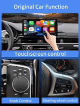 ZHNN Wireless Carplay Mini Adapter, 2 in 1 Wireless Car Play and Android Auto Adapter Convert Wired to Wireless, Plug and Play