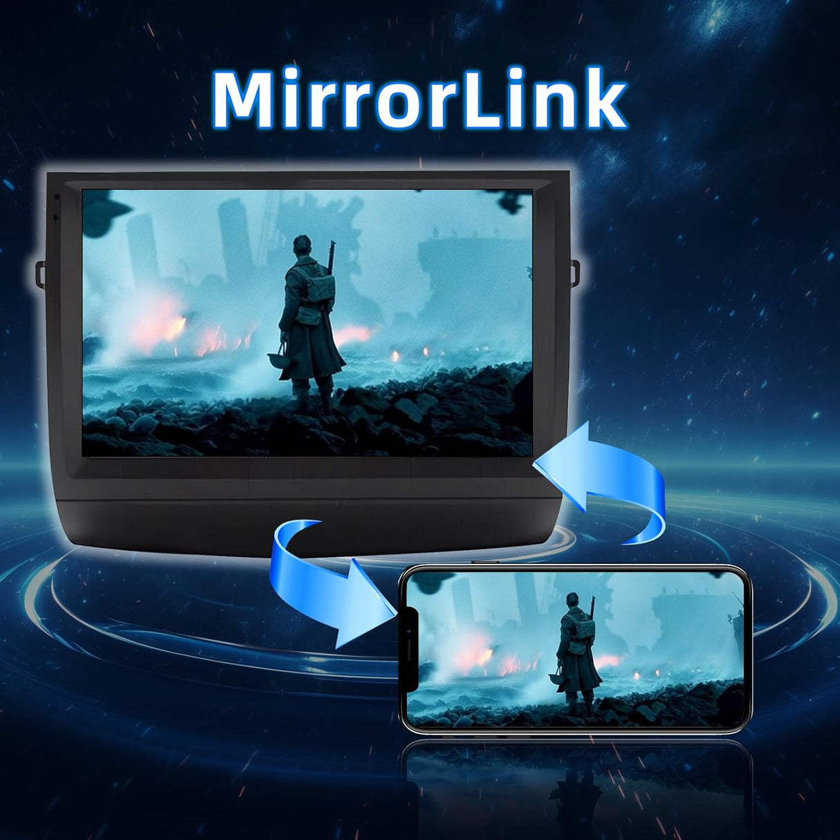 ZHNN Android 13 Car Radio Compatible with Toyota Prius 2003 2004 2005 2006 2007 2008 2009, 2+64G 9 Inch Car Stereo Support Wireless CarPlay Android Auto Bluetooth GPS Navigation SWC FM Backup Camera