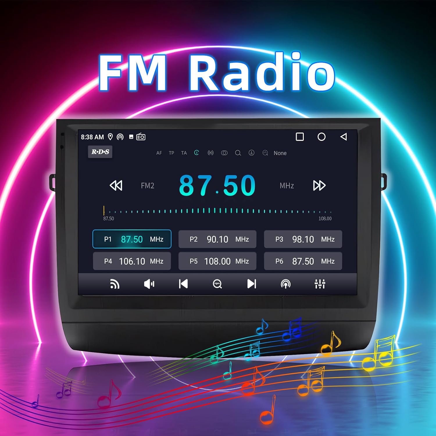 ZHNN Android 13 Car Radio Compatible with Toyota Prius 2003 2004 2005 2006 2007 2008 2009, 2+64G 9 Inch Car Stereo Support Wireless CarPlay Android Auto Bluetooth GPS Navigation SWC FM Backup Camera