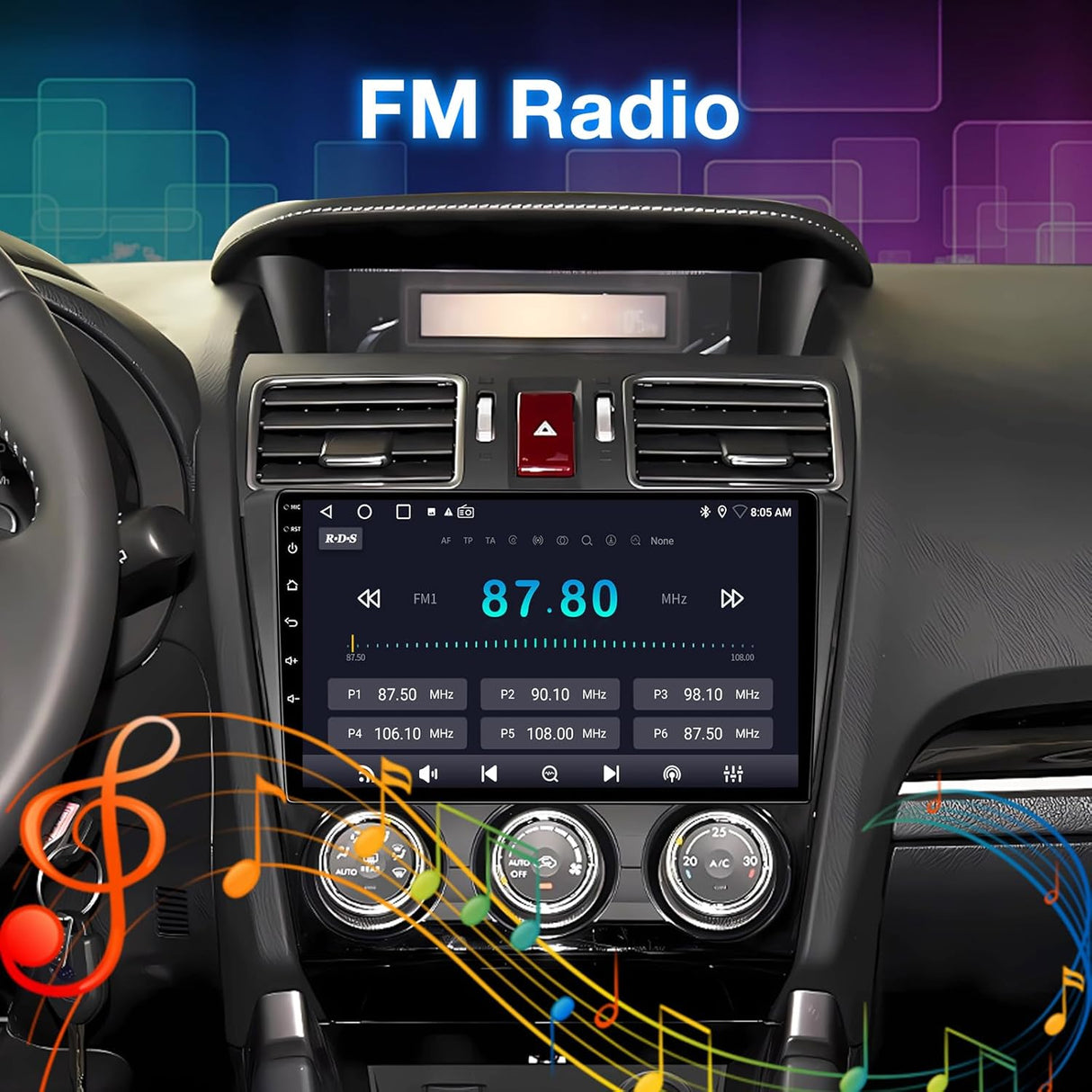ZHNN Car Radio Stereo Compatible with Subaru Forester WRX Impreza 2013 2014 2015 with Carplay/Android Auto