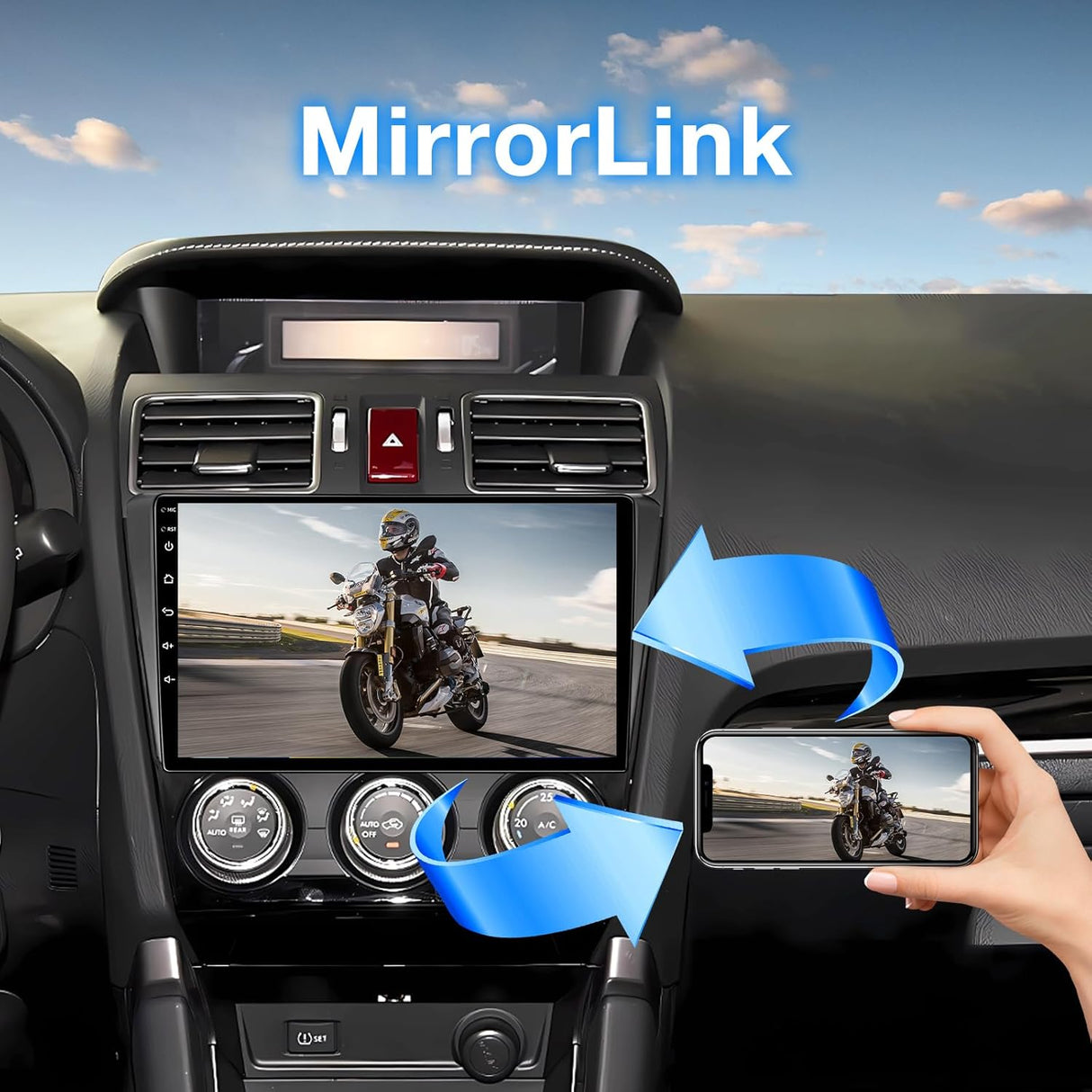 ZHNN Car Radio Stereo Compatible with Subaru Forester WRX Impreza 2013 2014 2015 with Carplay/Android Auto