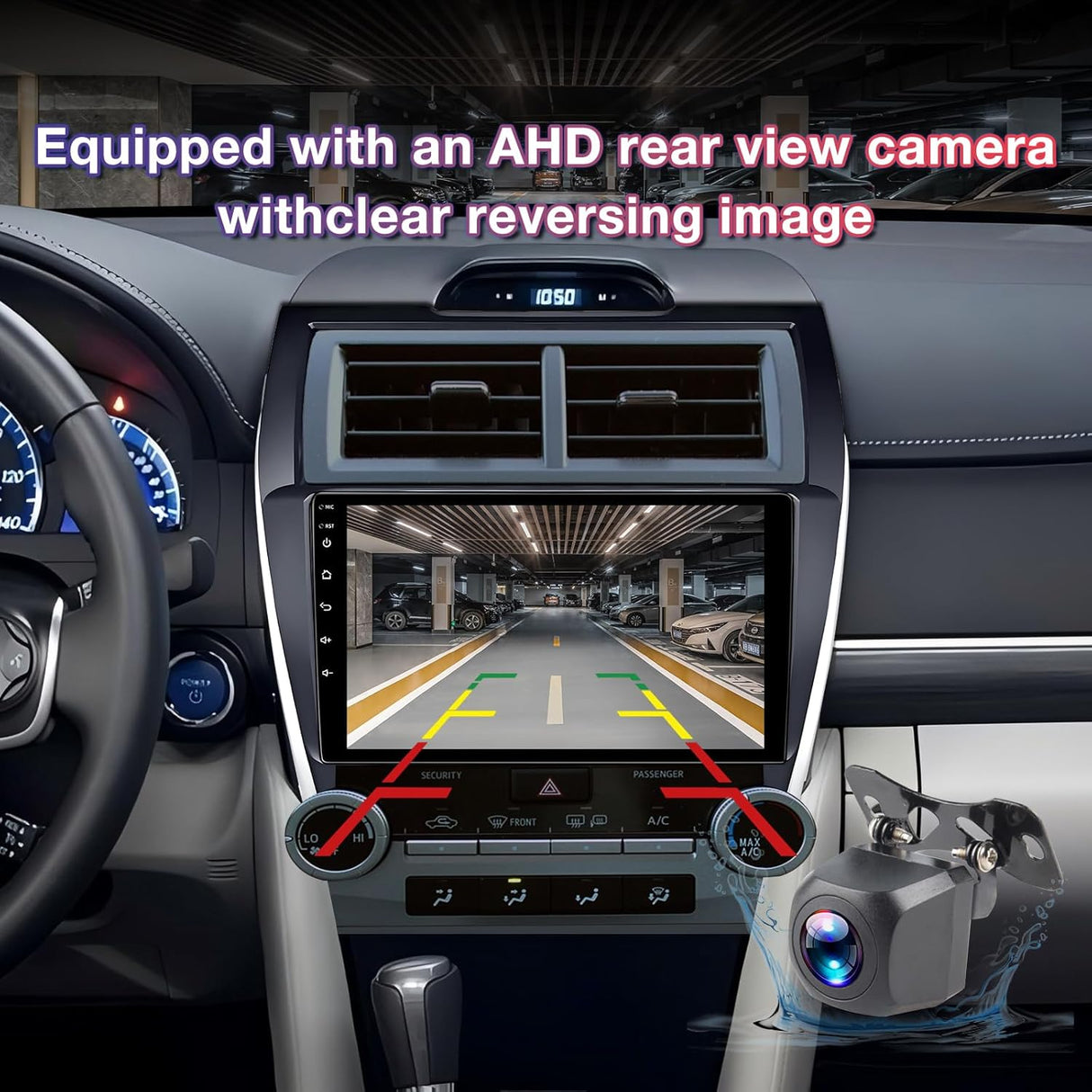 Android 13 Car Radio Compatible with Toyota Camry 2012 2013 2014, 10.1 Inch 2+64GB Car Head Unit Stereo Support Carplay/Android Auto MirrorLink, GPS Navigation WiFi Bluetooth