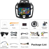 ZHNN 2+64GB Car Radio Stereo Compatible with Ford Transit Connect 2014-2018, 9 Inch Android 13 Touch Screen Car Radio with CarPlay/Android Auto, GPS FM WiFi Bluetooth Backup Camera