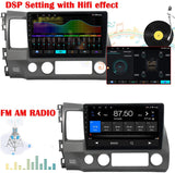 Car Radio Compatible with Honda Civic 2006 2007 2008 2009 2010 2011,Car Stereo Android 13 Touch Screen Wireless CarPlay&Android Auto