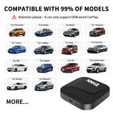 ZHNN Android 12 Smart Box Fit for Cars with OEM Wired CarPlay