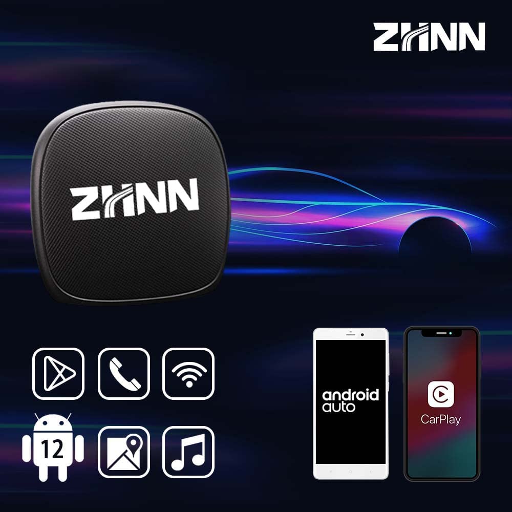 ZHNN 2023 Android 12 Wireless CarPlay Box for OEM Wired CarPlay