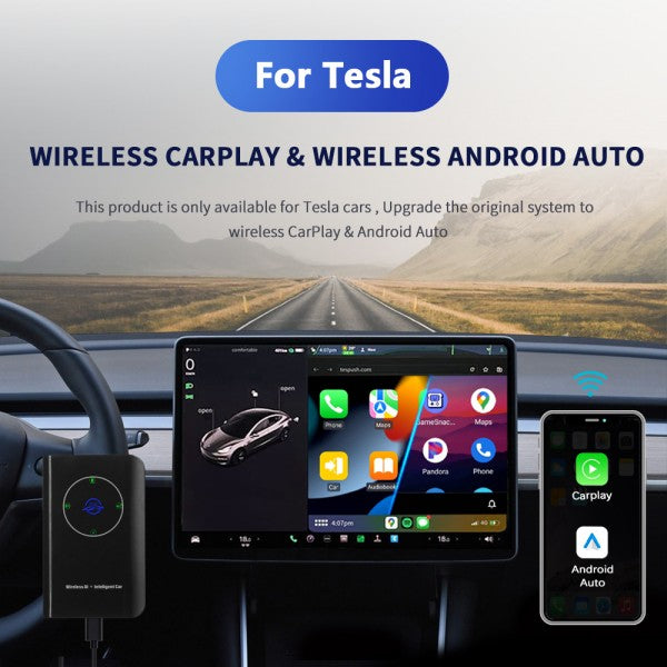 ZHNN 2023 Wireless CarPlay Adapter fit for Tesla Wifi Model 3/Y